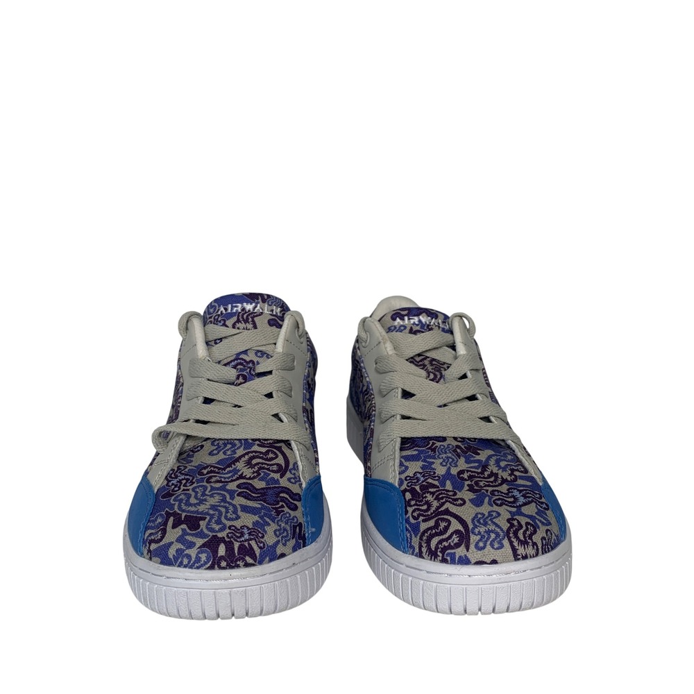 Airwalk Maskator 4-J Mens Blue Purple Paisley Textile Skate Sneakers Size 9